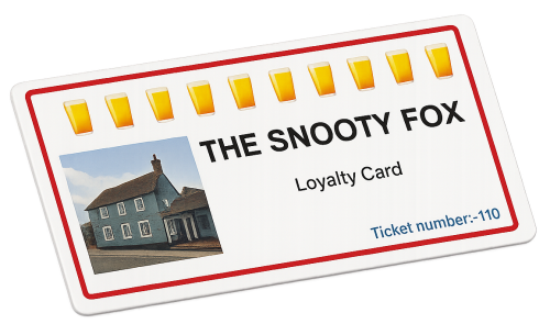 SnootyFoxLoyaltyCard